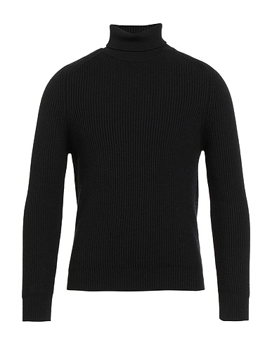 CRUNA Polo neck Black 100% Virgin Wool