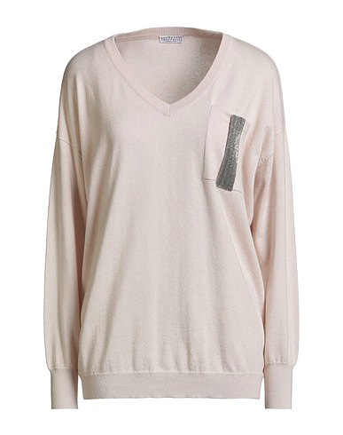 BRUNELLO CUCINELLI Cashmere blend Beige 100% Cashmere, Ecobrass