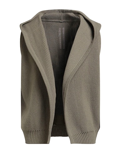 RICK OWENS Cardigan Military green 100% Virgin Wool