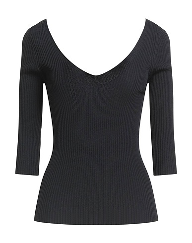 LUISA SPAGNOLI Jumper Black 65% Viscose, 35% Polyamide