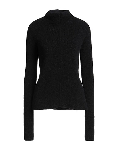RICK OWENS Turtleneck Black 48% Alpaca wool, 30% Polyamide, 20% Wool, 2% Elastane