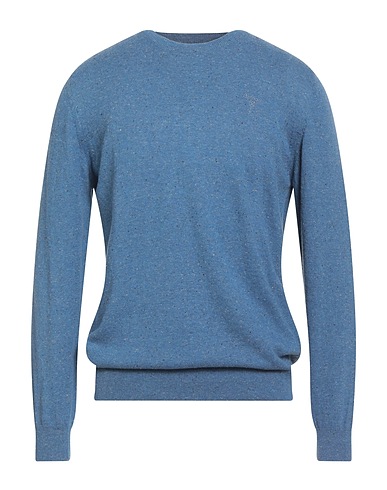 BARBOUR Jumper Slate blue 96% Cotton, 4% Polyester