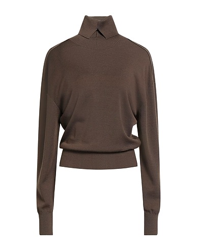 BURBERRY Polo neck Military green 100% Wool