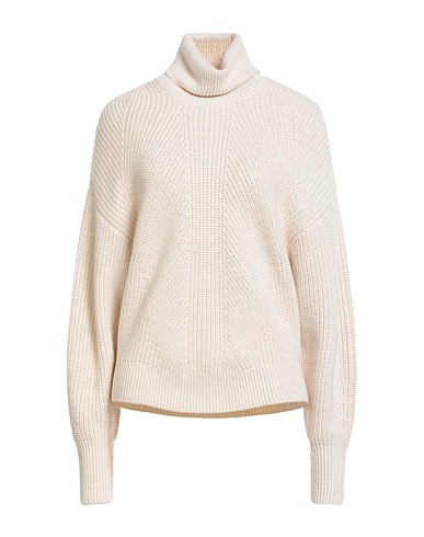 MAJESTIC FILATURES Polo neck Ivory 100% Merino Wool