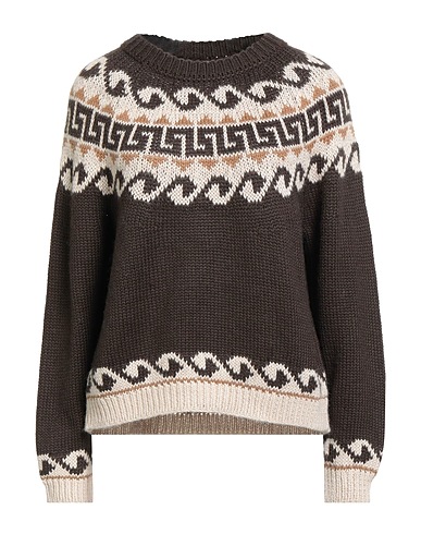 THE GREAT. Jumper Dark brown 50% Alpaca wool, 45% Drytex, 5% Wool