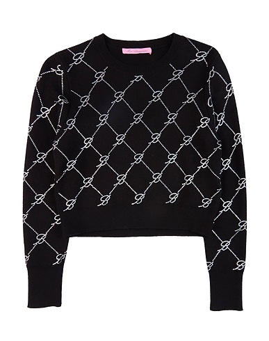 MISS BLUMARINE Pullover Schwarz 50% Viskose, 30% Baumwolle, 20% Polyamid