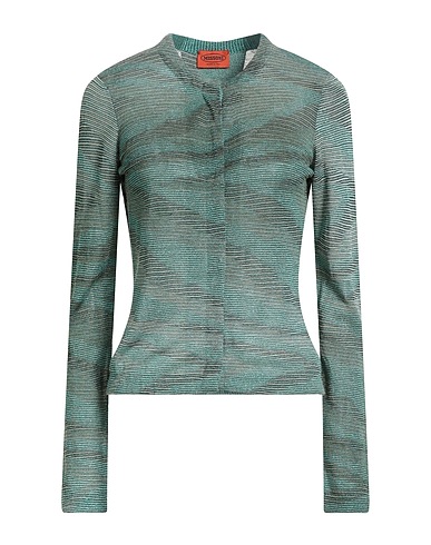 MISSONI Cardigan Military green 47% Viscose, 21% Synthetic fibers, 15% Wool, 15% Rayon, 2% Cashmere