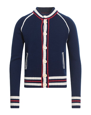 WALES BONNER Strickjacke Blau 90% Wolle, 10% Kaschmir