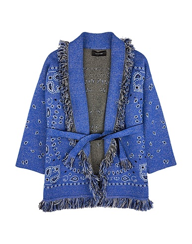 ALANUI Cardigan Blue 83% Cashmere, 17% Linen