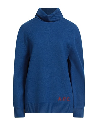 A.P.C. Rollkragenpullover Königsblau 100% Schurwolle