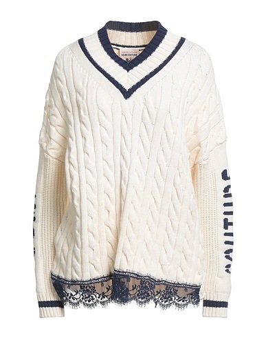 SEMICOUTURE Sweater Cream 58% Cotton, 42% Polyamide