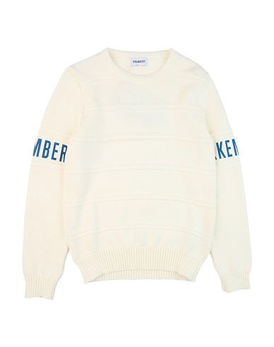 BIKKEMBERGS Pullover Cremeweiß 100% Baumwolle