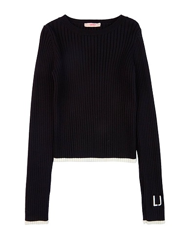 LIU •JO Jumper Black 50% Polyamide, 50% Viscose