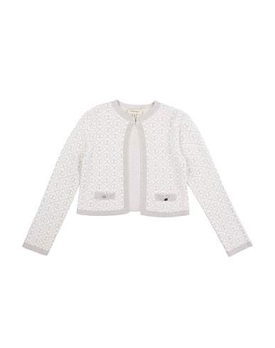 TWINSET Cardigan Light grey 46% Viscose, 44% Polyamide, 10% Metallic Polyester