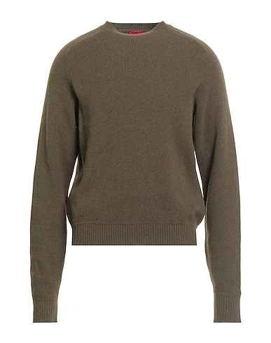 HUGO Sweater Military green 35% Polyamide, 30% Viscose, 30% Wool, 5% Cashmere
