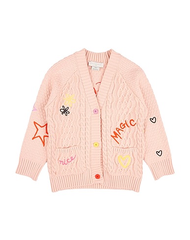 STELLA McCARTNEY KIDS Cardigan Light pink 100% Cotton, Polyester
