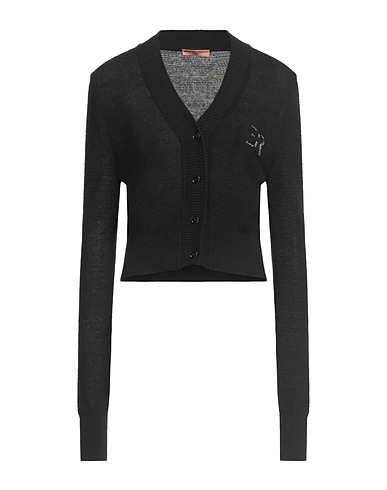 ERMANNO SCERVINO Cardigan LIFE Black 37% Merino Wool, 26% Viscose, 21% Cashmere, 16% Polyamide