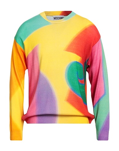 MOSCHINO Jumper Yellow 100% Virgin Wool