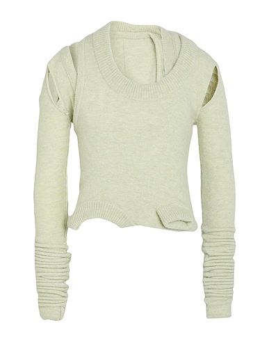 RICK OWENS Pullover Verde chiaro 48% Lana di alpaca, 30% Poliammide, 20% Lana, 2% Elastan