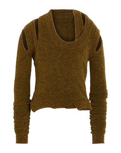 RICK OWENS Jumper Military green 48% Alpaca wool, 30% Polyamide, 20% Wool, 2% Elastane