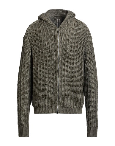 RICK OWENS Cardigan Military green 70% Wool, 30% Cashmere