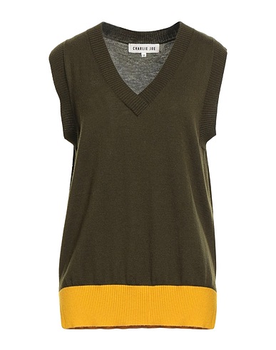 CHARLIE JOE Jumper Khaki 100% Merino Wool