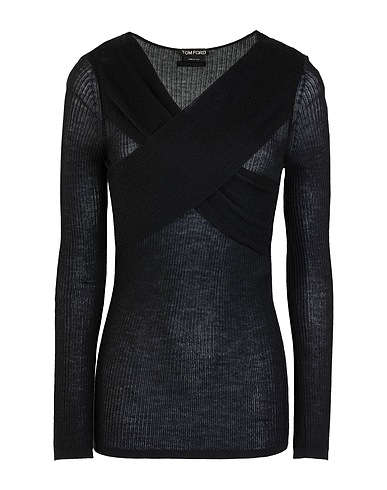 TOM FORD Cashmere jumper Black 70% Cashmere, 30% Silk