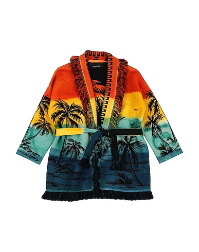 ALANUI Strickjacke Gelb 100% Schurwolle