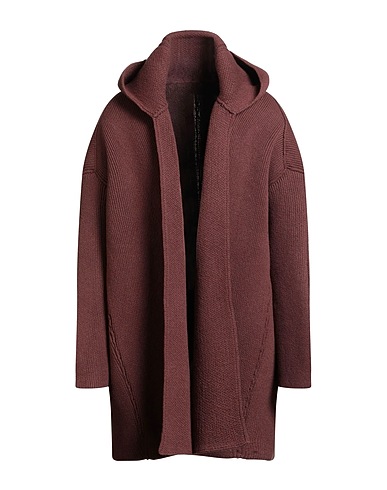 RICK OWENS Cardigan Chocolate brown 97% Cashmere, 3% Wool
