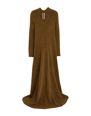 RICK OWENS Vestito in Maglia Senape 48% Lana di alpaca, 30% Poliammide, 20% Lana, 2% Elastan
