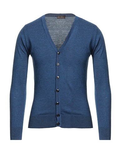 FLORENCE CASHMERE Cardigan Navy blue 40% Wool, 30% Cashmere, 15% Silk, 15% Nylon