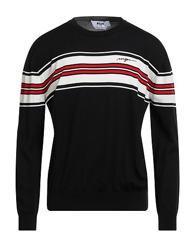 MSGM Sweater Black 50% Virgin Wool, 50% Acrylic