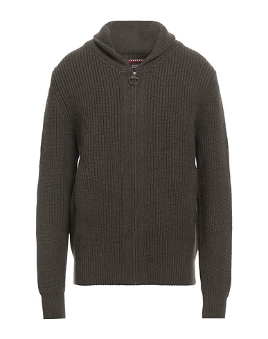 BARBOUR Cardigan X TRIUMPH Khaki 100% Wool