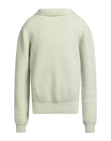 RICK OWENS Polo neck Light green 48% Alpaca wool, 30% Polyamide, 20% Wool, 2% Elastane