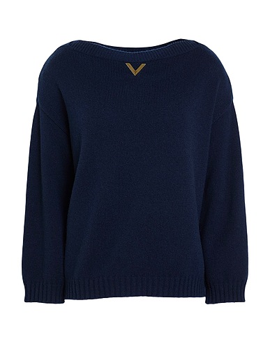 VALENTINO GARAVANI Cashmere blend Midnight blue 100% Cashmere