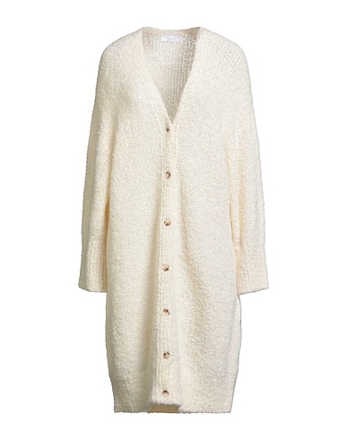 MAJESTIC FILATURES Cardigan Avorio 63% Lana di alpaca, 31% Poliammide riciclato, 6% Poliammide
