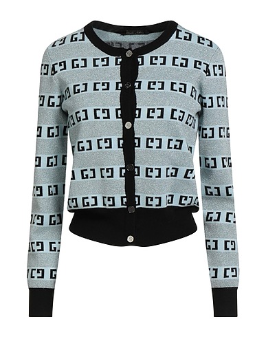 GAUDÌ Cardigan JEANS Sky blue 57% Viscose, 24% Polyamide, 19% Polyester