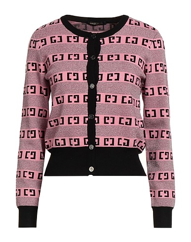 GAUDÌ Cardigan JEANS Pink 57% Viscose, 24% Polyamide, 19% Polyester
