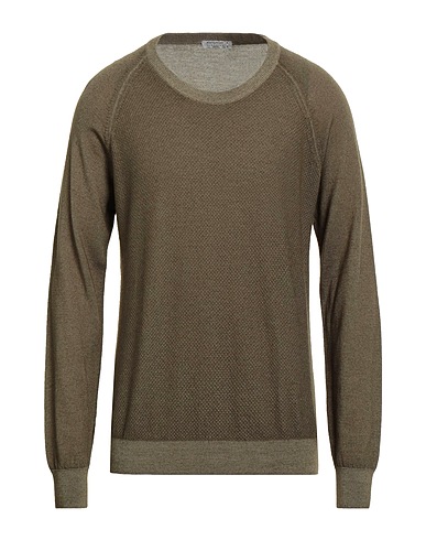 AVIGNON Sweater Military green 100% Merino Wool