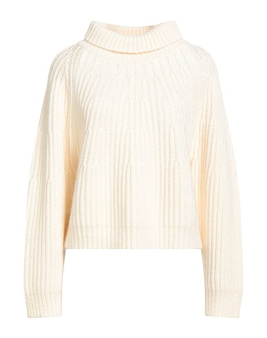 FABIANA FILIPPI Polo neck Cream 60% Virgin Wool, 14% Wool, 12% Silk, 8% Cashmere, 6% Polyamide