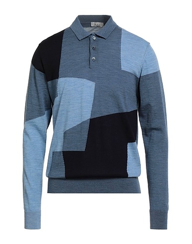 AVIGNON Jumper Blue 100% Merino Wool