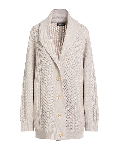 FABIANA FILIPPI カーディガン ベージュ バージンウール 56% / レーヨン 19% / シルク 11% / カシミヤ 8% / ポリエステル 6%