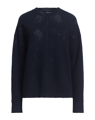 FABIANA FILIPPI Pullover Blu notte 75% Lana Merino, 15% Seta, 10% Cachemire, Ecobrass