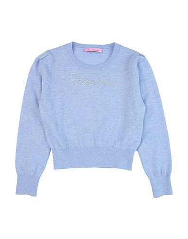 MISS BLUMARINE Jumper Light blue 90% Wool, 10% Cashmere