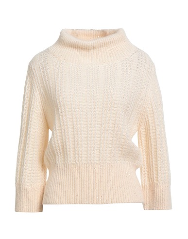 FABIANA FILIPPI Turtleneck Beige 26% Merino Wool, 22% Alpaca wool, 22% Textile fibers, 16% Mohair wool, 14% Polyamide