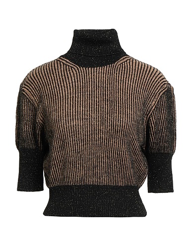 CROCHÈ Polo neck Camel 65% Acrylic, 13% Synthetic fibers, 9% Viscose, 9% Wool, 4% Alpaca wool