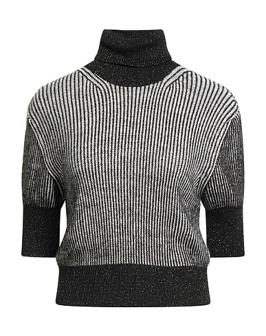 CROCHÈ Polo neck White 65% Acrylic, 13% Synthetic fibers, 9% Viscose, 9% Wool, 4% Alpaca wool