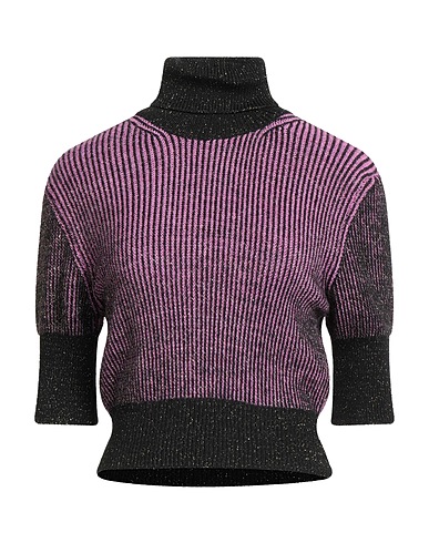 CROCHÈ Polo neck Mauve 65% Acrylic, 13% Synthetic fibers, 9% Viscose, 9% Wool, 4% Alpaca wool