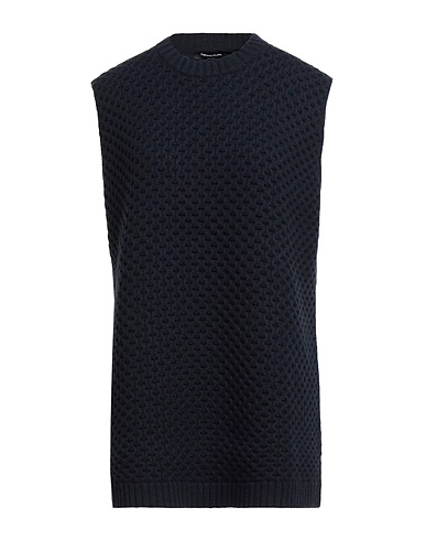 FABIANA FILIPPI Sleeveless sweater Midnight blue 75% Merino Wool, 15% Silk, 10% Cashmere