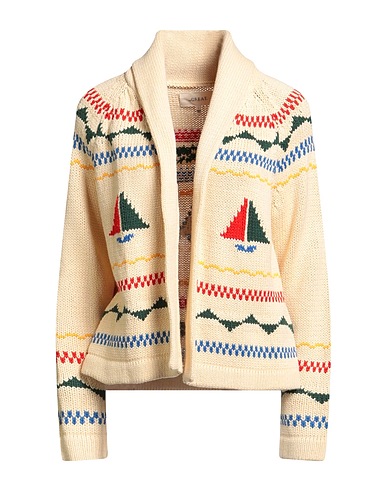 THE GREAT. Cardigan Beige 60% Cotton, 40% Acrylic